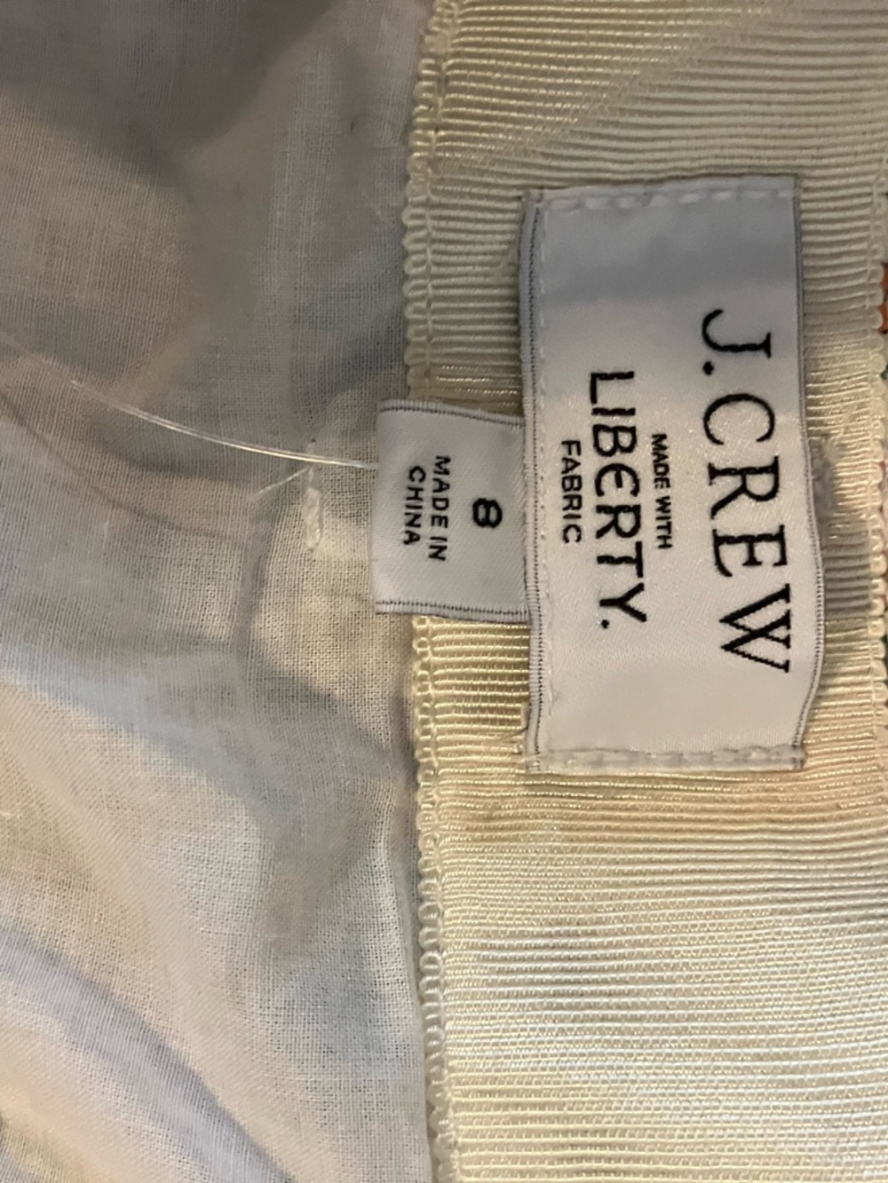 J. Crew x Liberty of London Floral A-Line Midi Skirt in Pink, Yellow & Green - Picture 3 of 3